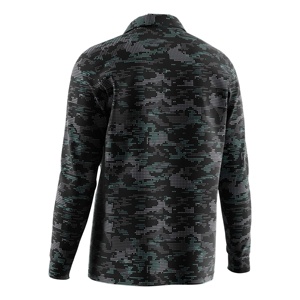 Hochleistungs-Polos hirt für Herren mit Viertel reiß verschluss Leichter Stretch stoff für Sport-und Freizeit kleidung - Product Image 2