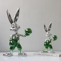 Meuble TV Evelyn, accessoires d'intérieur, lapin de boxe en stock, design tendance et nouveau, cadeau animalier pour la décoration de chambre d'enfant