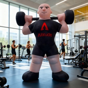 Logo gonflable fait sur commande d'impression de la publicité d'hommes de gymnase pour les magasins de clubs de gymnase accessoires gonflables de vente chaude à <span class=keywords><strong>prix</strong></span> d'usine - Product Image 3