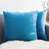 Vente en gros, personnalisation directe de l'usine, housses de coussin carrées en velours doux pour canapé, housse de coussin simple pour canapé