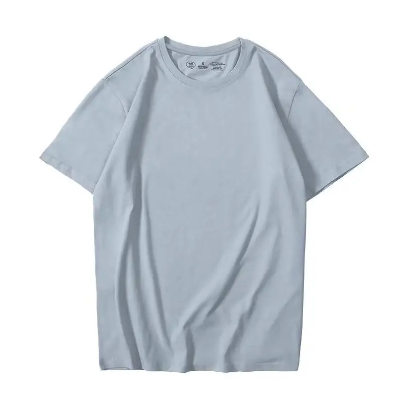 Organik pamuk baskılı 0-Neck yaz kısa kollu T shirt erkekler için toptan düşük fiyat T shirt özel baskı ile