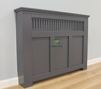 Cache-radiateur moderne en MDF Timberlume personnalisé OEM/ODM pour marques de décoration intérieure UE/US, panneau frontal massif blanc/clair pour salon