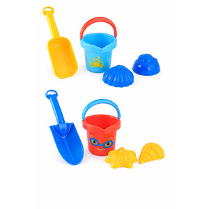 Juego de Cubos de Playa para Bebés, Venta al por Mayor, Plástico, 4 Piezas, Juguetes para Niños - Product Image 1