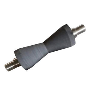 Roda Penyangga Tanpa Tenaga Berlapis Poliuretan/Silikon/Karet Nitril Bentuk V Khusus Tahan Suhu Buatan Cina - Product Image 4