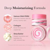 medicube PD RN Lip Sleeping Mask Glow Balm Collagène de saumon Beurre de karité pour des lèvres plus douces Hydratation nuit et soin des lèvres quotidien