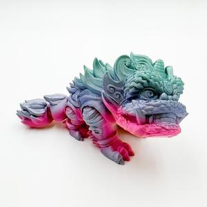 Vendeurs tendances Vente en gros Plastique imprimé en 3D Danse du lion <span class=keywords><strong>Dragon</strong></span> chinois Jouets OEM Modèle de joint mobile pour enfants personnalisé - Product Image 2