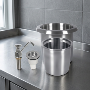 Commercial Deck Mount Faucet Dipper Well & Bowl Coffee Shop Sink Faucet Bar Counter Cup <b>Washer</b> Tool - Product Image 1