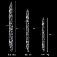 Jouet sexuel anal double tête transparent extra-long Dongguan pour adultes, dispositif de masturbation féminine, gode, jouet sexuel lesbien