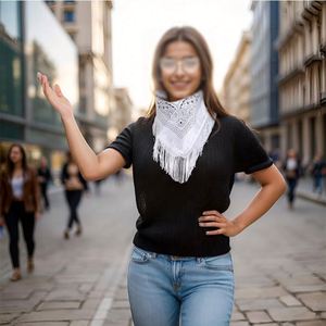 ผ้าพันคอแฟชั่นผ้าโพกหัวพิมพ์ลายดิจิทัลพิมพ์ซับลิเมชันออกแบบเองได้ - Product Image 5