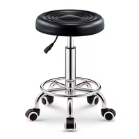 Best-seller Tabouret de bar en cuir Chaise de bar ronde avec dossier Chaise de bar en cuir PU
