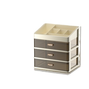 Tiroirs de rangement de bureau Boîte à bijoux Boîte à bijoux Cosmétiques <span class=keywords><strong>Mini</strong></span> armoire Organisateur 3 couches - Product Image 2
