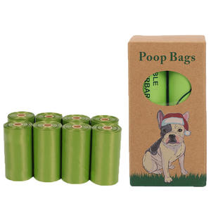 Novo Pet <span class=keywords><strong>Poop</strong></span> Descarte Resíduos Saco Biodegradável Compostável Degradável <span class=keywords><strong>Dog</strong></span> <span class=keywords><strong>Poop</strong></span> para <span class=keywords><strong>Dog</strong></span> Etiqueta Personalizada - Product Image 1
