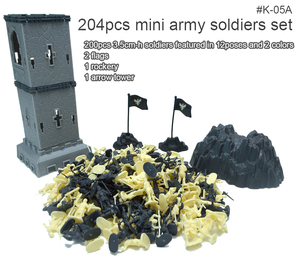 204Pcs Cao Cấp PP La Mã Người Lính Set - Deluxe Cổ Quân Đội Chơi-Set Với Thu Nhỏ Con Số Cho Trẻ Em 3 + - Product Image 2