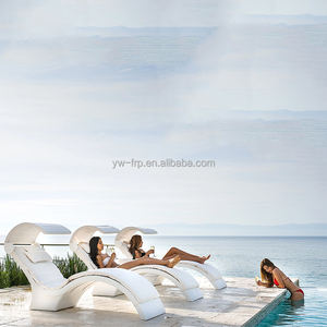 Plage extérieure <span class=keywords><strong>chaise</strong></span> longue <span class=keywords><strong>piscine</strong></span> rebord <span class=keywords><strong>chaise</strong></span> longue profonde bain de soleil en fibre de verre soleil meubles modernes - Product Image 2