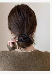 <span class=keywords><strong>Élastique</strong></span> à cheveux en soie 100% 4cm 19 Momme, élégant, <span class=keywords><strong>avec</strong></span> logo personnalisé, anti-emmêlement, pour femmes, OEM - Product Image 2