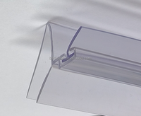 JINSU PLASTIC STRIKE JAMB 135 NEO-ANGLE Joint d'étanchéité pour porte de douche en verre de salle de bain d'appartement, modèle P135SJ G013B5, design moderne, facile à installer
