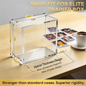 N52 Strong Magnetic Lid UV Resistant Elite <b>Trainer</b> <b>Box</b> Acrylic Case - Product Image 2