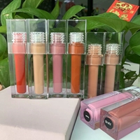 Haute Qualité Naturel Personnalisé Faire Logo Liquide Rouge À Lèvres Faible QUANTITÉ MINIMALE DE COMMANDE Mat Rouge À Lèvres Sous Étiquette Privée