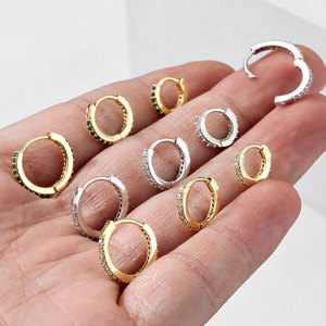 RAKOL EP2571 Chapado en oro CZ Pendientes de aro de moda Joyería de mujer - Product Image 5