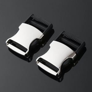 Hebilla de Aleación Plateada y Negra de 32 mm de Diámetro Interior, Accesorio Duradero para Bolsos, para Ajustar Cinturones de Mochila - Product Image 3