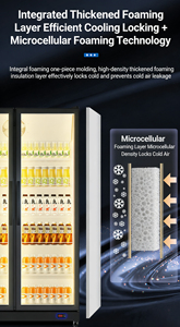 Refrigerador Comercial para Bebidas con Puerta de Vidrio para Supermercados, Vitrina Exhibidora de Bebidas - Product Image 6