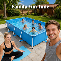 Faltbarer PVC-Schwimmbeckenrahmen für den Außenbereich, tragbares, verdicktes Design für Erwachsene & Kinder – grenzüberschreitende Lieferung