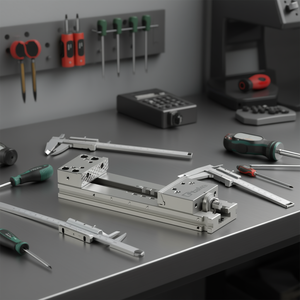 Ttake Modular Vise With Fixed Jaws 100mm Stroke For Precision <b>Machining</b> - Product Image 3