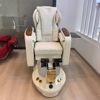 Robot de Massage électrique haut de gamme bain de pieds chaise de pédicure couleur personnalisable avec pompe de Drainage lumières colorées pour Nail Shop