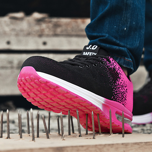 Zapatos de trabajo de seguridad de punto ligero para deportes de invierno para mujer, duraderos, antideslizantes, antiperforación, características protectoras, Material superior de piel - Product Image 4