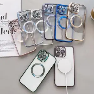 For case iPhone 15 plastic clear mobile covers,CD pattern magnetic cover for iPhone 15 phone cases,for iPhone 15 case magnetic