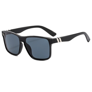 Lunettes de soleil rectangulaires Y2K polarisées UV400 à monture complète unisexe protection solaire adulte 68279 - Product Image 1