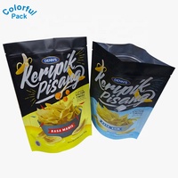 Sachets d'emballage personnalisés imprimés en plastique de 50g, 100g, 250g, 500g, résistants à l'humidité, pour snacks, plantains, biscuits, bonbons et chips