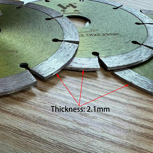Lame de découpe diamantée 125 mm (<span class=keywords><strong>5</strong></span> pouces) pour béton, granit et pierre - Dents tranchantes pour coupe à <span class=keywords><strong>sec</strong></span> pour découpeuse manuelle - Product Image 3