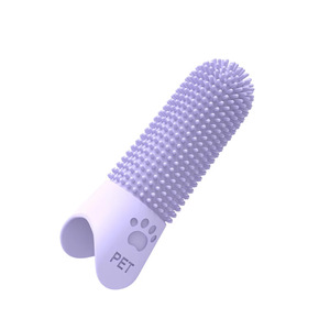 Wholesale Custom 360 Degree Soft Food Grade High Quality Silicone Dog Cat Finger <b>Brush</b> Toothbrush for <b>Pet</b> Teeth Cleaning - Product Image 6