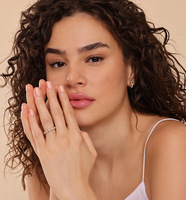 Bague élégante et unique en argent sterling 925 de haute qualité, plaquée or, avec perles, pour femmes