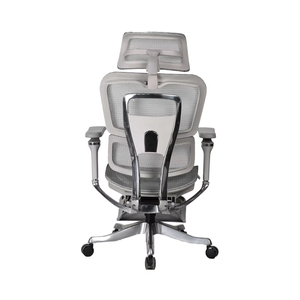 Chaise de bureau de direction ergonomique-Chaise en maille de luxe à dossier haut en PU 4D - Product Image 6