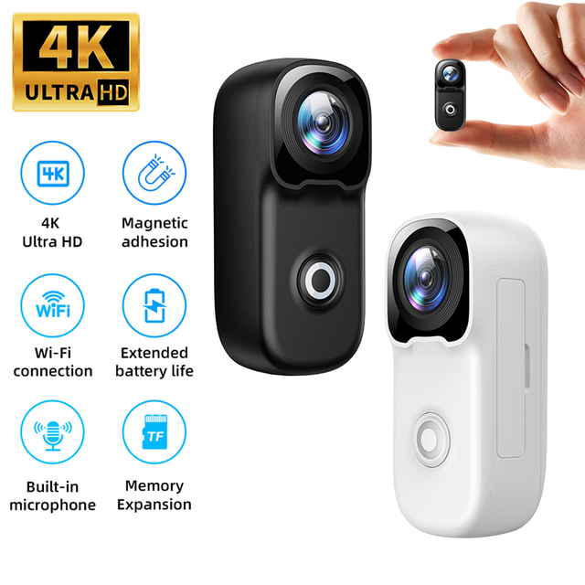 2026 MZ02 4K Action Camera Anti-shake Action Sport Camera Helmet Vlog Outdoor Pocket Wearable Body Camera Waterproof
