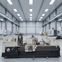 Tour à métaux horizontal robuste Yade CNC CW61125*2000, alésage de broche 130 mm, diamètre de rotation 1600 mm, fonctionnement automatique 4 axes