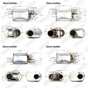 Rennsport Hochleistungs 2.5-Zoll 3-Zoll Universeller Auspuffklappen-Kit für Alle Automodelle Universal-Auspuff - Product Image 2
