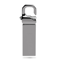Clé USB en métal en forme de crochet, gravure laser personnalisée du logo, 4 Go, 8 Go, 16 Go, 32 Go, pour salons professionnels