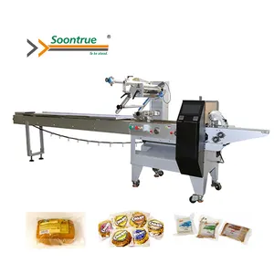 Fully automatic tortillas bagel sausage packaging machinery donut cake egg roll instant noodle packing machine