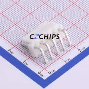 HX39601-5WAG Wire-to-Board Pin Header Bent Lead Through Hole,P=3.96mm Connector 1x5P 3.96mm Right Angle Insert VH - Product Image 2