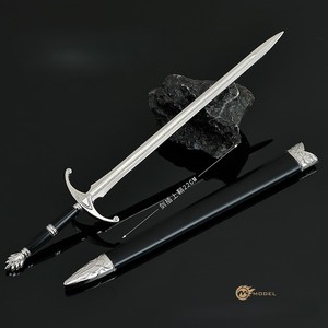 พวงกุญแจดาบโลธริกอัศวินจากดาร์กโซลส์ ขนาด 22 ซม. ดาบโลหะผสมสังกะสีแบบไม่คม ของสะสมงานฝีมือโลหะ ของขวัญ ของเล่นดาบเหล็ก - Product Image 4