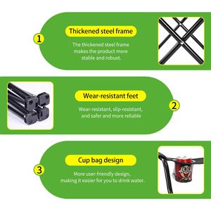 Sedia Pieghevole da <span class=keywords><strong>Esterno</strong></span> con Portabicchiere, Leggera e Portatile per Campeggio e Spiaggia - Product Image 3