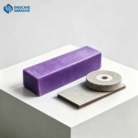 Composé de polissage métallique OEM à dureté moyenne pour meule, cire violette pour bijoux en acier inoxydable
