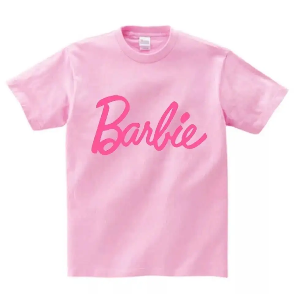 여름 면 반팔 귀여운 아기 상의 아기 T 셔츠 소년 핑크 사용자 정의 키즈 아기 소녀 소년 t 셔츠 편지 인쇄 라운드 넥 셔츠