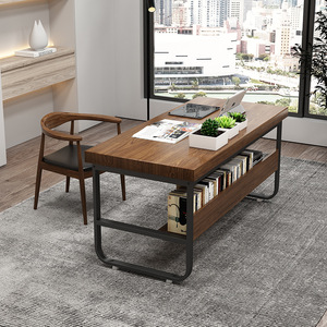 Semplice scrivania da ufficio in legno massello, studio a casa, scrivania per <span class=keywords><strong>Computer</strong></span>, camera da letto, deposito libri, scrivania - Product Image 5