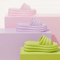Sandalias Deportivas de Plataforma con Punta Abierta para Mujer, Moda Primavera-Verano-Otoño 2026, Casuales, Sin Cordones, para Playa y Exteriores