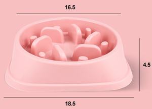 Vente chaude empêchant l'étouffement bol de nourriture lente pour animaux de compagnie bol de chien pratique coloré mangeoire antidérapante en plastique - Product Image 5