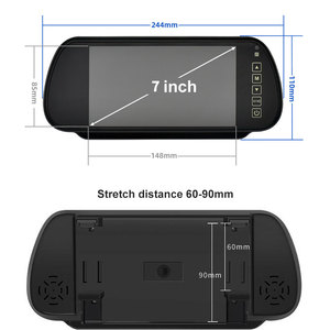 <span class=keywords><strong>Monitor</strong></span> LCD TFT da 7 Pollici, Schermo HD per Auto, Display per Telecamera Posteriore, Universale in Plastica con Certificazione CE - Product Image 3